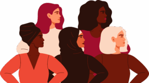 Illustration von fünf Frauen