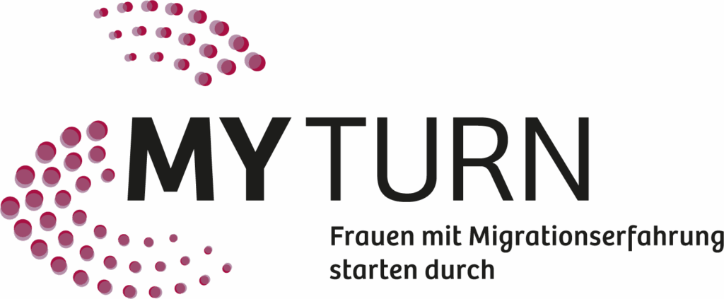 Logo My Turn - Frauen mit Migrationserfahrung starten duch