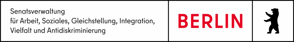 Logo der Senatsverwaltung für Arbeit, Soziales, Gleichstellung, Integration, Vielfalt und Antidiskriminierung