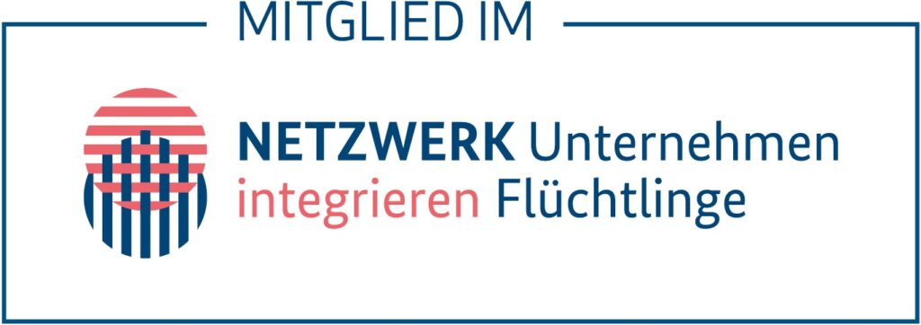 Logo Netzwerk Unternehmen integrieren Flüchtlinge